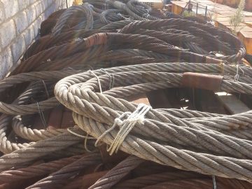 Assortment Heavy Wire Ropes